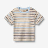 Wheat Main 2 T-skjorte S/S Fabian T-Shirt 9877 multi blue stripe