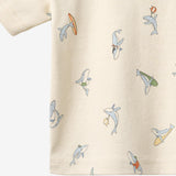 Wheat Main 2 T-skjorte S/S Fabian T-Shirt 9669 whale friends
