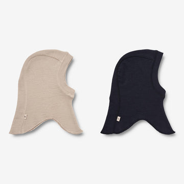 Wheat Wool  2 Ull Balaclava Felix | Baby Acc 3237 beige navy
