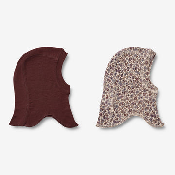 Wheat Wool  2 Ull Balaclava Felix | Baby Acc 1495 purple