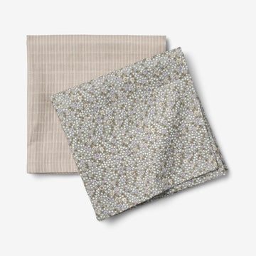 Wheat Main 2 pk Musselinbleie Kaya Accessory 9765 slightly blue flowers