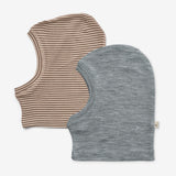 Wheat Wool 2 ull balaclava Kim Accessory 9578 wood stripe