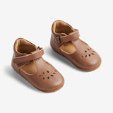 Wheat Footwear Adele Mary Jane innendørssko | Baby Indoor Shoes 9002 cognac