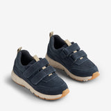 Wheat Footwear Alin Dobbel Borrelås Sneaker Sneakers 1432 navy