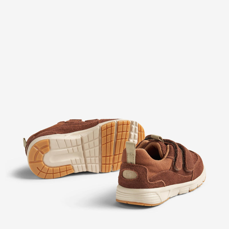 Wheat Footwear  Alin Dobbel Borrelås Sneaker Sneakers 9002 cognac