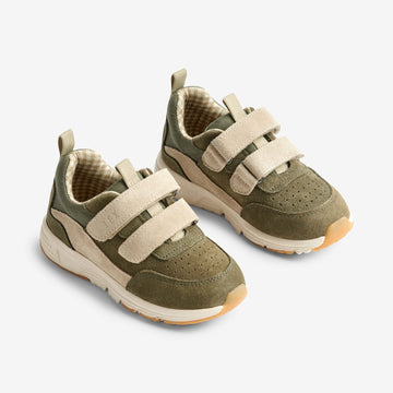 Wheat Footwear  Alin borrelås Tex Sneakers 4075 dark green