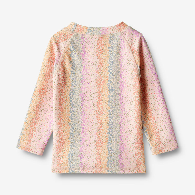 Wheat Main  Bade T-skjorte L/S Dilan Swimwear 9506 rainbow flowers