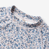 Wheat Main  Bade T-skjorte S/S Jackie Swimwear 1301 blue flower meadow