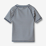 Wheat Main  Bade T-skjorte S/S Jackie Swimwear 1325 indigo stripe