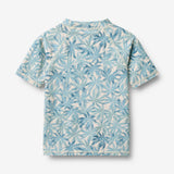 Wheat Main Bade T-skjorte S/S Jackie T-Shirt 9635 blue palm