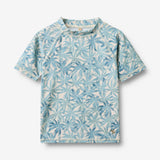 Wheat Main Bade T-skjorte S/S Jackie T-Shirt 9635 blue palm