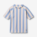 Wheat Main Bade T-skjorte S/S Jackie T-Shirt 9732 bold blue stripe