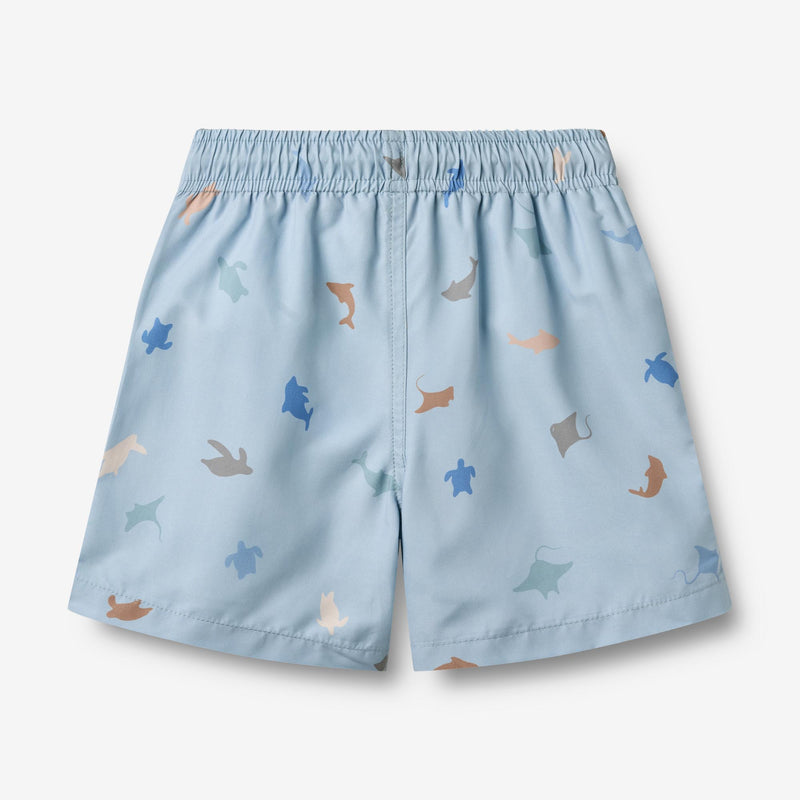Wheat Main Badebukse Hansi Shorts 1235 soft blue sea life