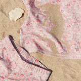 Wheat Main Badebukse Niki Shorts 2526 powder flowers and seashells