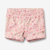 Wheat Main Badebukse Niki Shorts 2526 powder flowers and seashells