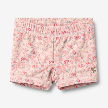 Wheat Main Badebukse Niki Shorts 2526 powder flowers and seashells