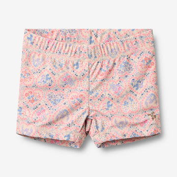 Wheat Main Badebukse Niki Shorts 9650 pink heart flowers