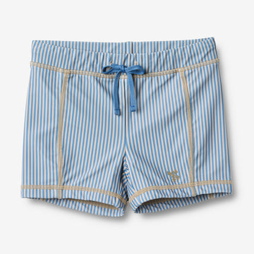 Wheat Main Badebukse Ulrik Shorts 9580 blue swim stripe