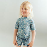 Wheat Main Badebukse Ulrik Shorts 9635 blue palm