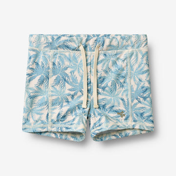 Wheat Main Badebukse Ulrik Shorts 9635 blue palm