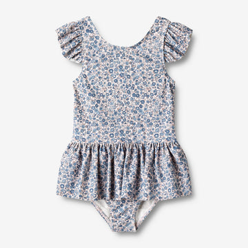 Wheat Main  Badedrakt Diddi Swimwear 1301 blue flower meadow