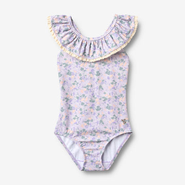 Wheat Main Badedrakt Doris Swimsuit 9605 purple light petunias