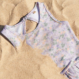 Wheat Main Badedrakt Erna Swimsuit 9605 purple light petunias