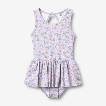 Wheat Main Badedrakt Erna Swimsuit 9605 purple light petunias