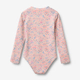 Wheat Main Badedrakt L/S Margot Swimsuit 9650 pink heart flowers
