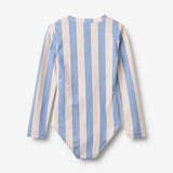 Wheat Main Badedrakt L/S Margot Swimsuit 9732 bold blue stripe