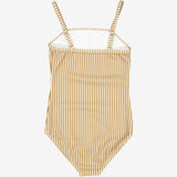 Wheat Main  Badedrakt Manon Swimwear 5096 golden green stripe