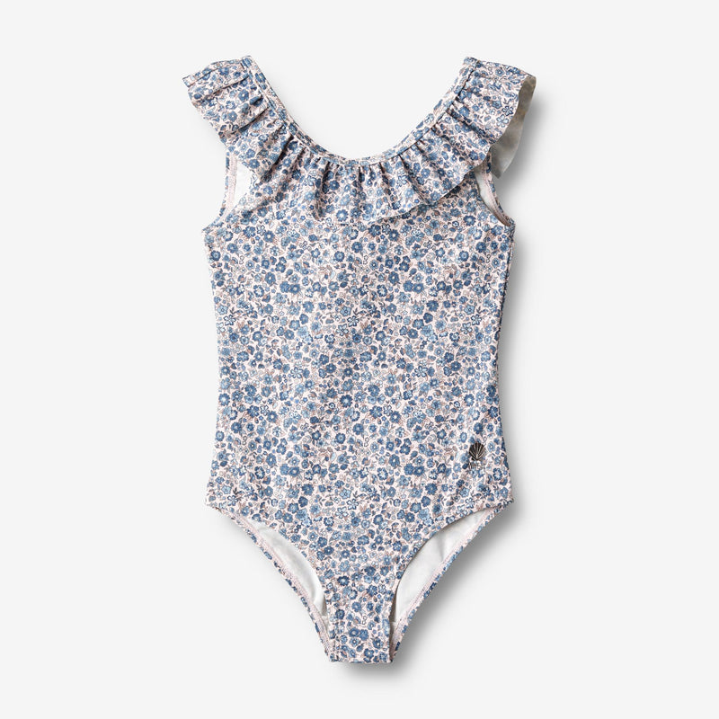 Wheat Main  Badedrakt Marie-Louise Swimwear 1301 blue flower meadow