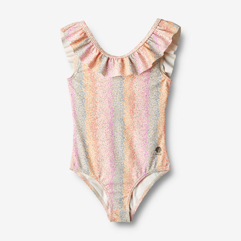 Wheat Main  Badedrakt Marie-Louise Swimwear 9506 rainbow flowers