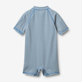 Wheat Main Badedrakt S/S Cas Swimsuit 9580 blue swim stripe