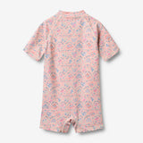 Wheat Main Badedrakt S/S Cas Swimsuit 9650 pink heart flowers