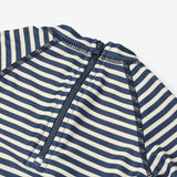 Wheat Main Badedrakt S/S Cas Swimsuit 1048 blue stripe