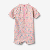 Wheat Main Badedrakt S/S Cas Swimsuit 9650 pink heart flowers