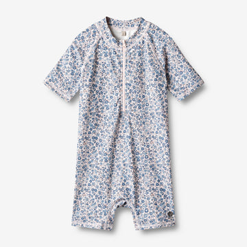 Wheat Main  Badedrakt S/S Cas Swimwear 1301 blue flower meadow