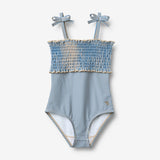 Wheat Main Badedrakt Selma Swimsuit 9580 blue swim stripe