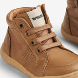 Wheat Footwear Barfot Lær-å-gå-sko Malia Prewalker 9002 cognac