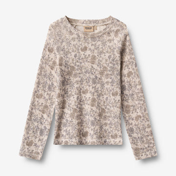 Wheat Outerwear Baselayer T-Shirt Maane Baselayer 9795 grey winter flowers