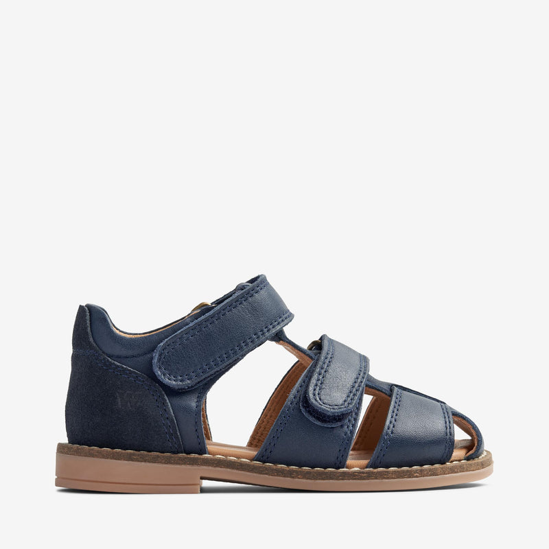 Wheat Footwear  Bassi Lukket Sandal Sandals 1432 navy