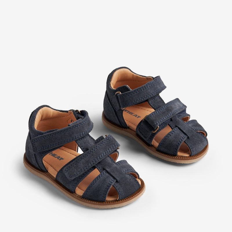 Wheat Footwear  Baya Lukket Sandal Prewalker Sandals 1432 navy