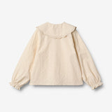 Wheat Main Blondeskjorte Flora Shirts and Blouses 3129 eggshell