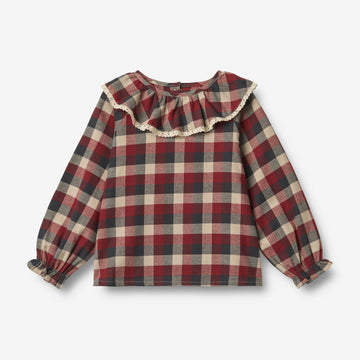 Wheat Main Bluse Elin Shirts and Blouses 9588 red blue check