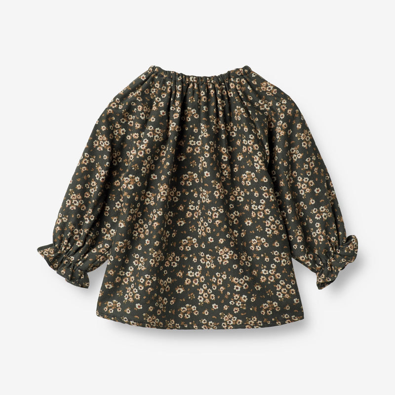 Wheat Main  Bluse Nicoline | Baby Shirts and Blouses 0027 black coal flowers