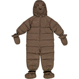 Wheat Outerwear Bobledress Baby Snowsuit 3001 brown check