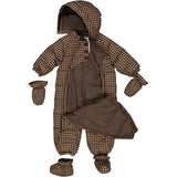 Wheat Outerwear Bobledress Baby Snowsuit 3001 brown check