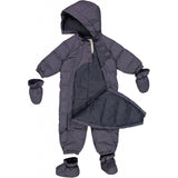 Wheat Outerwear Bobledress Baby Snowsuit 1118 dark blue melange