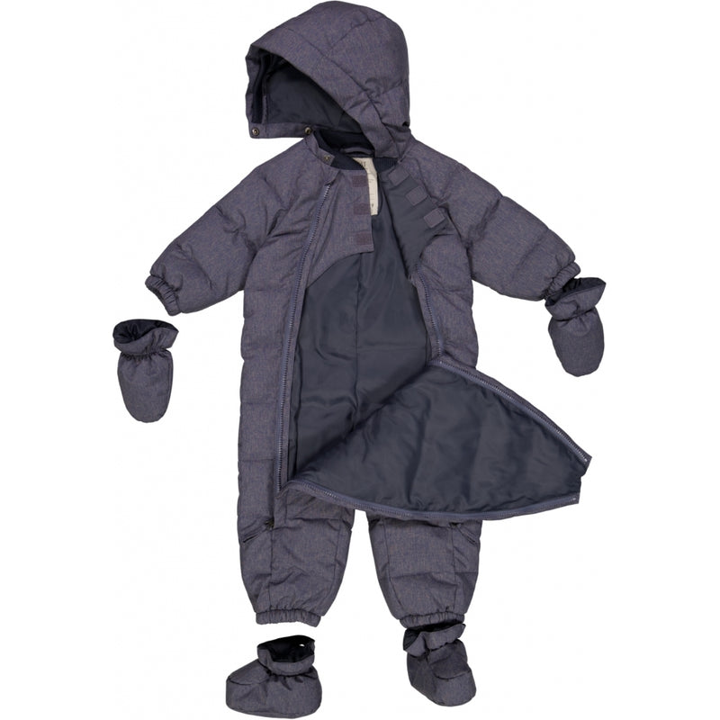 Wheat Outerwear Bobledress Baby Snowsuit 1118 dark blue melange